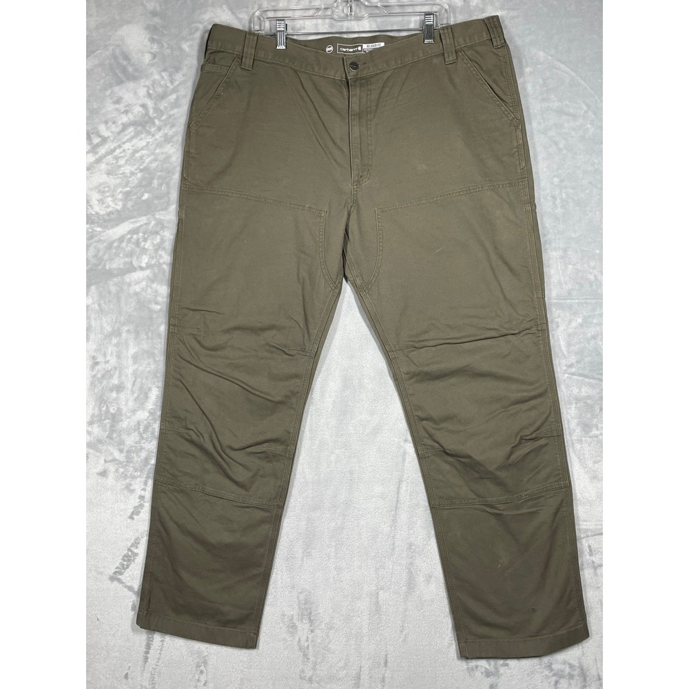 Carhartt Mens BN2802-M Rugged Flex Relaxed Fit Double Front Canvas Pants 42x32